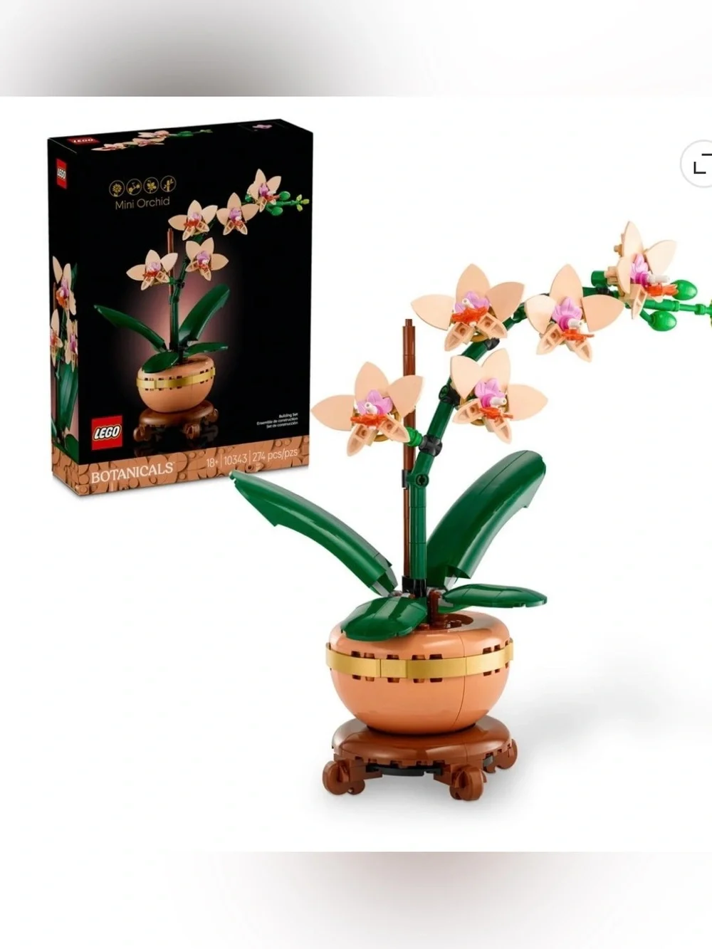 Lego New Botanicals Mini Orchid in Pink, Green and Copper